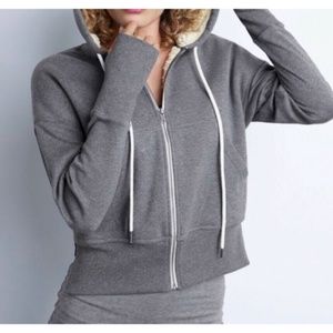 CAbi Apres Ski Sherpa Lined Hoodie Jacket